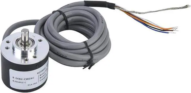 Main image of Incremental Encoder, Outer Diameter 38mm Encoder Cable Length 2m ASIC Devices Anti- Interference for Power Supply Reverse Wiring Protection Conversion(3600P/R)