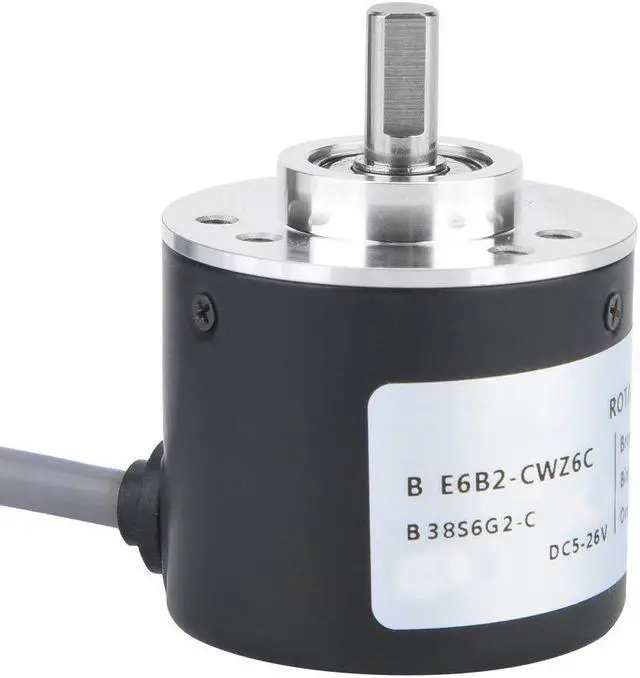 Alt view image 3 of 5 - General-Purpose Encoder, 38mm Diameter ASIC Devices E6B2-CWZ6C Outer Diameter 38mm Encoder for Power Supply Reverse Wiring Protection Conversion(1024P/R)