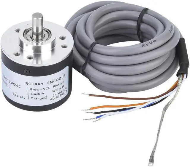 Main image of General-Purpose Encoder, Cable Length 2m ASIC Devices 38mm Diameter Encoder Anti- Interference for Power Supply Reverse Wiring Protection Conversion(1000P/R)