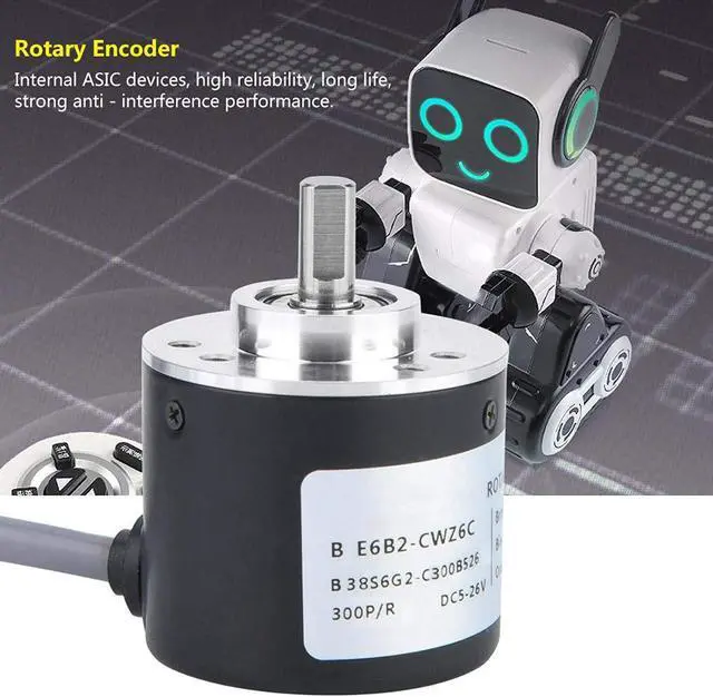 Alt view image 6 of 7 - General-Purpose Encoder, 38mm Diameter ASIC Devices E6B2-CWZ6C Outer Diameter 38mm Encoder for Power Supply Reverse Wiring Protection Conversion(300P/R)