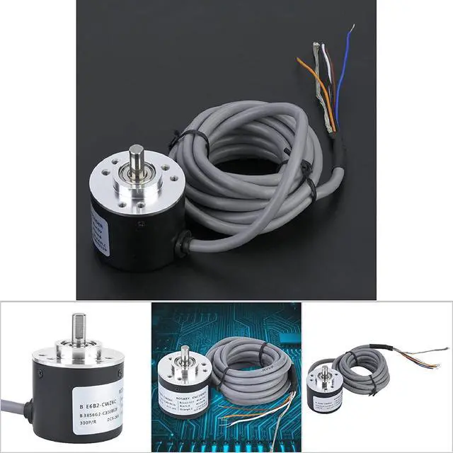 Alt view image 5 of 7 - General-Purpose Encoder, 38mm Diameter ASIC Devices E6B2-CWZ6C Outer Diameter 38mm Encoder for Power Supply Reverse Wiring Protection Conversion(300P/R)
