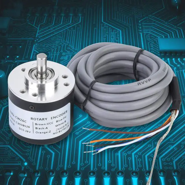 Alt view image 7 of 7 - General-Purpose Encoder, 38mm Diameter ASIC Devices E6B2-CWZ6C Outer Diameter 38mm Encoder for Power Supply Reverse Wiring Protection Conversion(300P/R)