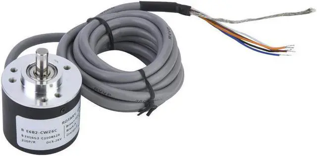 Alt view image 4 of 7 - Encoder, Encoder 38mm Diameter ASIC Devices Anti- Interference Cable Length 2m E6B2-CWZ6C for Power Supply Reverse Wiring Protection Conversion(200P/R)