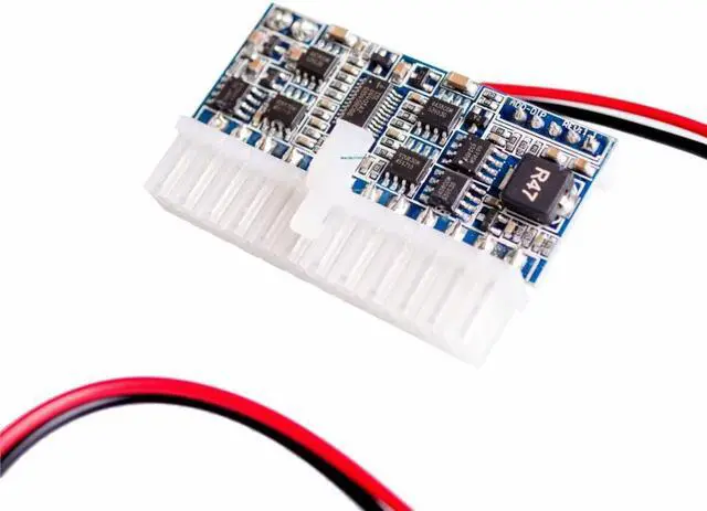 Alt view image 2 of 4 - JXSZ High Power DC 12V/24Pin ATX Switch PicoPSU Mini Atom HTPC ITX PICOBox ATX Power Supply ATX-160W