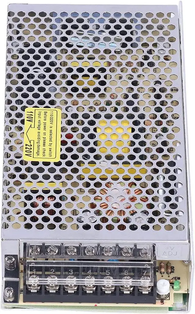 Alt view image 2 of 7 - Switching Power Supply AC 100-220V to DC 12V/20V/24V Quick Heat Dissipation 3 Models DC Adapter for Computer Project Monitor Camera AC to DC Power Supply(S-100-5)