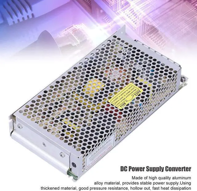 Alt view image 6 of 7 - Switching Power Supply AC 100-220V to DC 12V/20V/24V Quick Heat Dissipation 3 Models DC Adapter for Computer Project Monitor Camera AC to DC Power Supply(S-100-12)