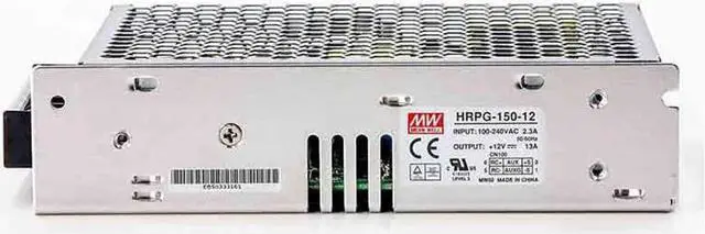 Alt view image 3 of 6 - MW Mean Well Enclosed Type HRPG-150W-12/15/24/3.3/36/48/5/7.5V PFC HRP(G) Series 150W Single Output with PFC Function Power Supply (HRPG-150-12)