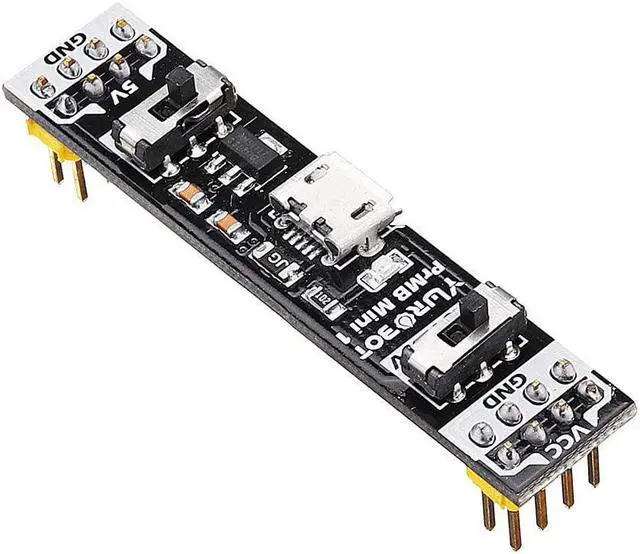 Alt view image 4 of 7 - SHELLSK Power Module Parts Breadboard Power Supply Module Circuit Test 3.3V 5V Switchable for for Maintenance