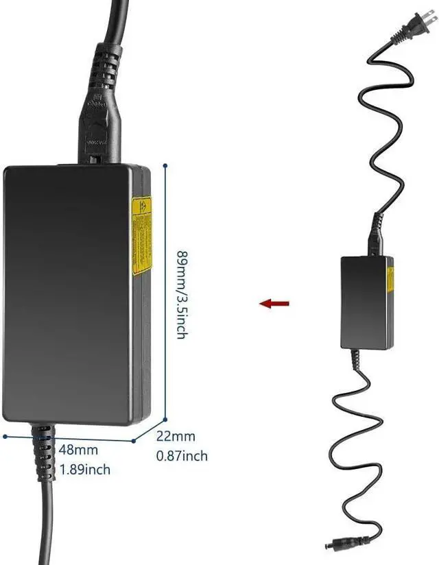 Alt view image 6 of 7 - KFD 18V Universal AC Power Charger DC 2.69A (2.5A/2A/1.5A/1A Compatible) Barrel DC Plug 5.5x2.1mm with 7 Tips 6.5x4.4mm/ 5.5x3.0mm/ 5.5x2.5mm/ 4.8x1.7mm/ 4.0x1.7mm/ 3.5x1.35mm/ 2.5x0.7mm Power Supply