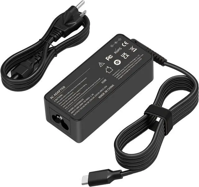 Main image of 65W USB Type-C Laptop Charger Fit for Lenovo ThinkPad T480 T490 T490S T495 T495S T580 T580S E480 E580 E490 E495 E495 X280 X380 X390 L390 Yoga L13 L14 L15 E15 E14 X13 Power Cord Supply AC Adapter