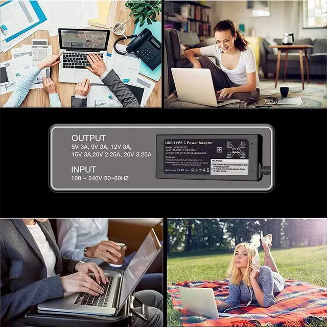 Alt view image 7 of 7 - NACKEEY 65W USB C Laptop Charger fit for Lenovo IdeaPad Flex 5 3 CB 5-15 5-15ARE05 5-15IIL05 5-14ITL05 5-14ALC05 CB-13IML05 82AD 82A1 82AA 82A4 82A5 82A2 82FV ADLX65YDC2A ADLX65YLC3A Power Adapter