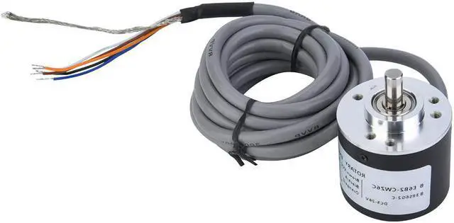 Main image of Incremental Encoder, Encoder Anti- Interference ASIC Devices 38mm Diameter Cable Length 2m for Power Supply Reverse Wiring Protection Conversion(1000P/R)