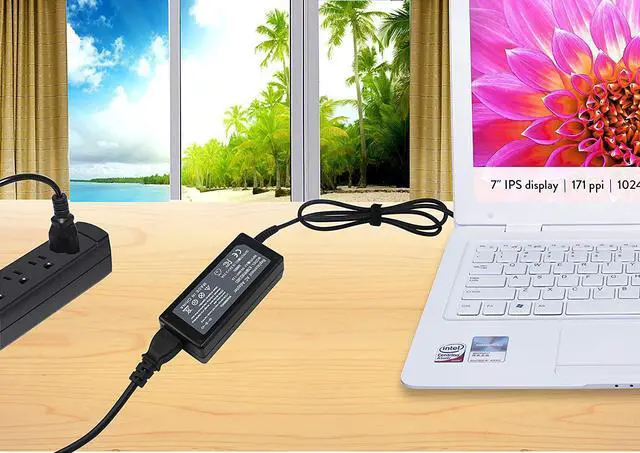 Alt view image 7 of 7 - Gomarty AC Adapter Charger for HP Pavilion Sleekbook 14-b000 14-b000ed Envy Touchsmart 14-k00tx 14-k047tx 693715-001 677770-001 677770-002 PPP009L-E PPP009D PPP09C Power Supply