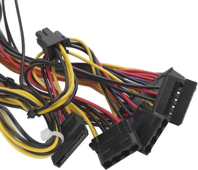 Alt view image 3 of 7 - PC Power Supply Quiet Cooling Fan Power Supply for PC Computer Accessories Red Fan Manual Adjustable 115/230V ATX-250W(Black)