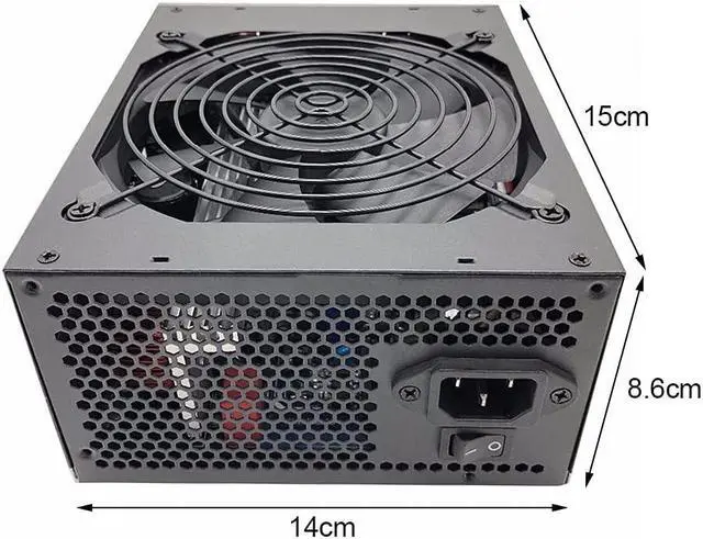 Alt view image 6 of 7 - 1800W Rated Miner Power Supply 96% High Efficiency AC 180-260V ATX Mining Power Source Support 8 CPU Card Max Up to 2000W