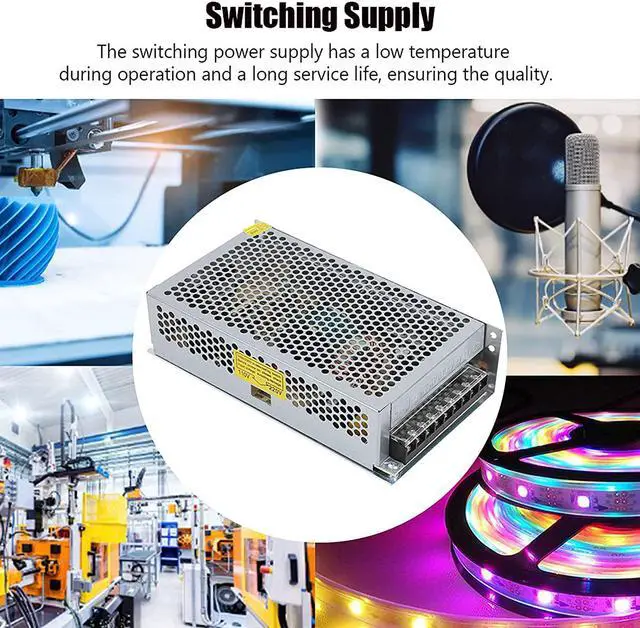 Alt view image 3 of 7 - Excellent Power Switching High Insulation Strength Switching Supply Switching Power Supply Electronic Components for Industrial Automation(S-200-5 (5V/40A/200W) AC110/220V±15%, Pink)