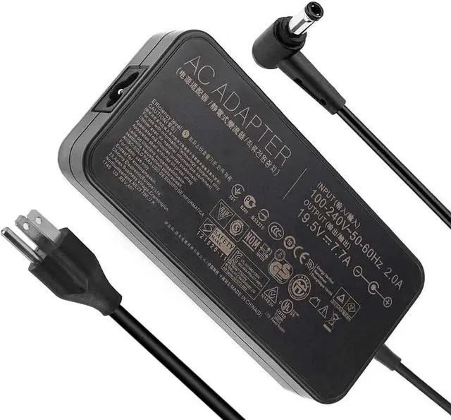 Main image of 150W AC Charger Fit for Asus A17-150P1A A17-150P2A GL503G GL503GE GL703G GL703GE GL703GS GL703V GL703VD GL703VM GL503V GL503VD GL503VM FX504GM G53S G53SX G53J G53JW G73S G73SW G73 Laptop Power Cord