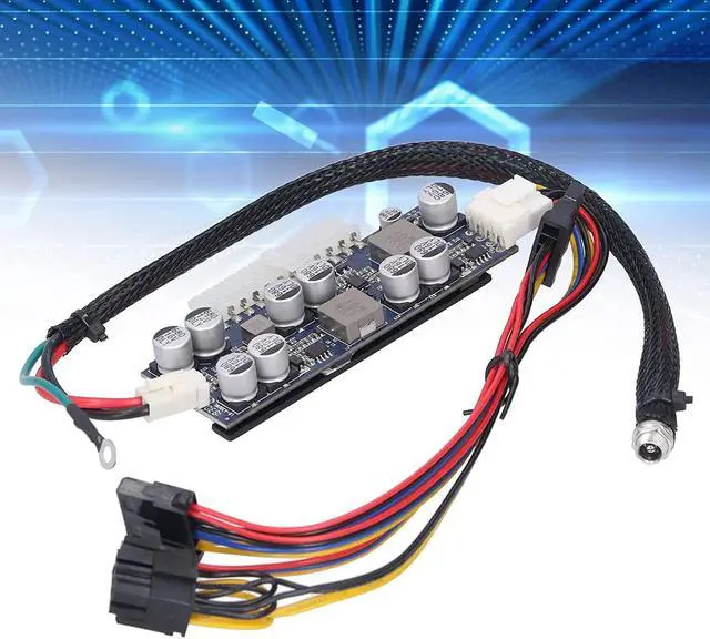 Alt view image 4 of 7 - Hilitand Power Supply Adapter Board, Straight Plug Desktop Computer Converter LDA300WL 12V/300W for Small ATX Boards, with Short-Circuit Protection
