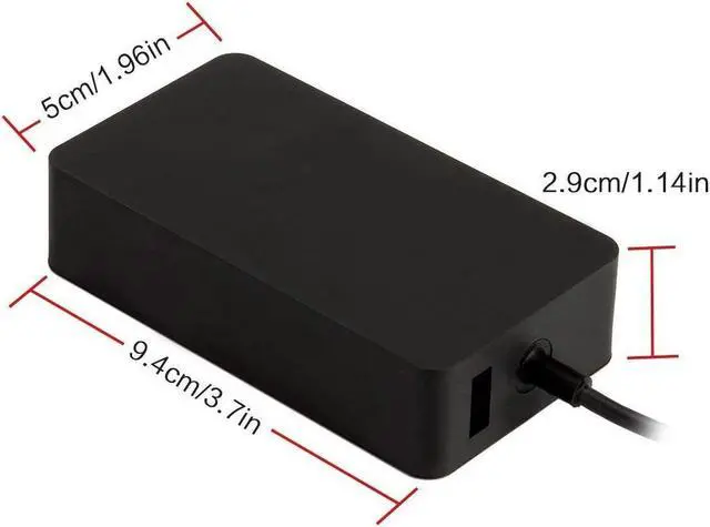 Alt view image 7 of 7 - Surface Pro 3 Charger Surface Pro 4 Charger, 36W 12V 2.58A Power Supply Compatible Microsoft Surface Pro 3 Surface Pro 4 i5 i7 Surface Pro 5 Surface Laptop Surface Go 3/2/1