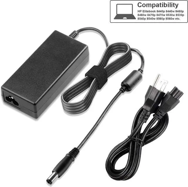 Alt view image 7 of 7 - AC Adapter Power Supply for HP Probook 4430s 4440s 4510s 4520s 4530s 4535s 4540s 4545s 4730s 6560b 6570b 6555b 6475b 6470b 6460b, Compaq presario CQ40 CQ50 CQ60 CQ61 CQ70, HP Pavilion g6, dv4 dv7