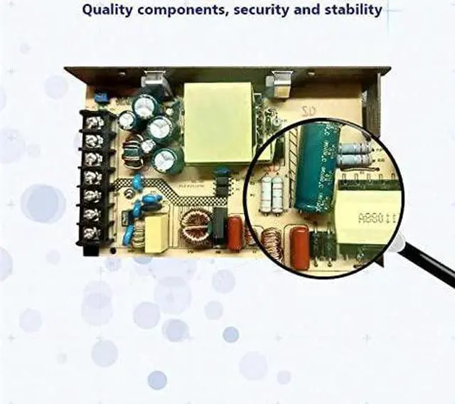 Alt view image 5 of 7 - Switching Power Supply 100-240VAC 12V 250W 20A Switch Mode Power Supply for CCTV Security Camera, with Cooling Fan, with PFC