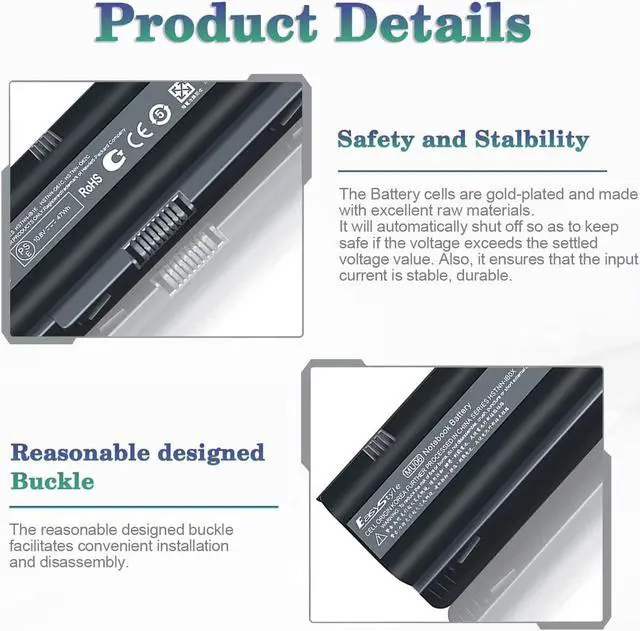 Alt view image 3 of 7 - MU06 MU09 Notebook Battery for HP Pavilion G6 G7 G6-1D38DX G6-1d21DX G6-1A30US G7-1260US Spare 593554-001 593553-001 Laptop