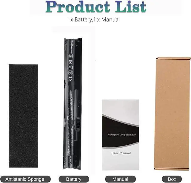 Alt view image 7 of 7 - VI04 V104 Replacement Laptop Battery for HP Envy 14 15 17 Series HP Pavilion 15 17 Notebook Series TPN Q139 Q140 Q141 Q142 Q143 Spare 756743-001 756744-001 756745-001 756479-421 756478-421 756478-851