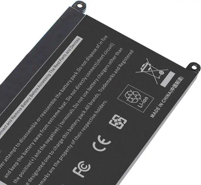 Alt view image 5 of 7 - WDX0R WDXOR Notebook Battery for dell Inspiron 15 5565 5567 5568 5578 7560 7570 7579 7569 13 5368 5378 7368 7378 17 5765 5767 5770 Series; fit dell Type 3CRH3 T2JX4 FC92N CYMGM