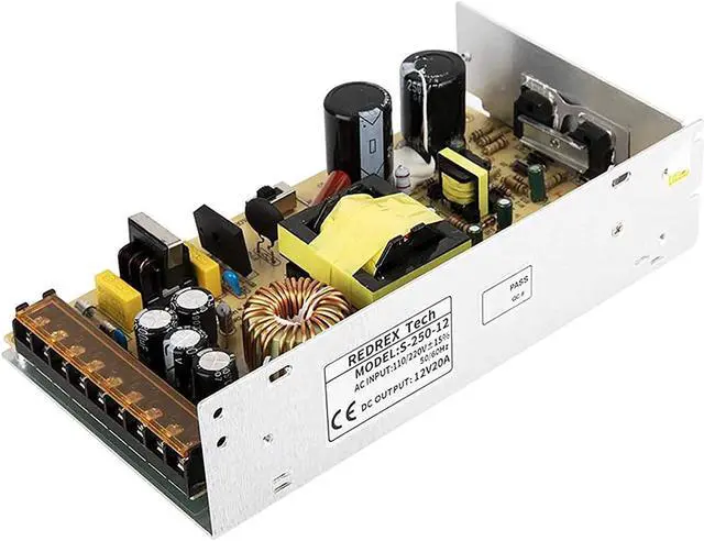 Alt view image 7 of 7 - DC12V Power Supply, Switching Power Supply Transform AC Current Into DC Power Supply Driver Small Size for 3D Printer for Car Subwoofer Amp Audio Amplifier