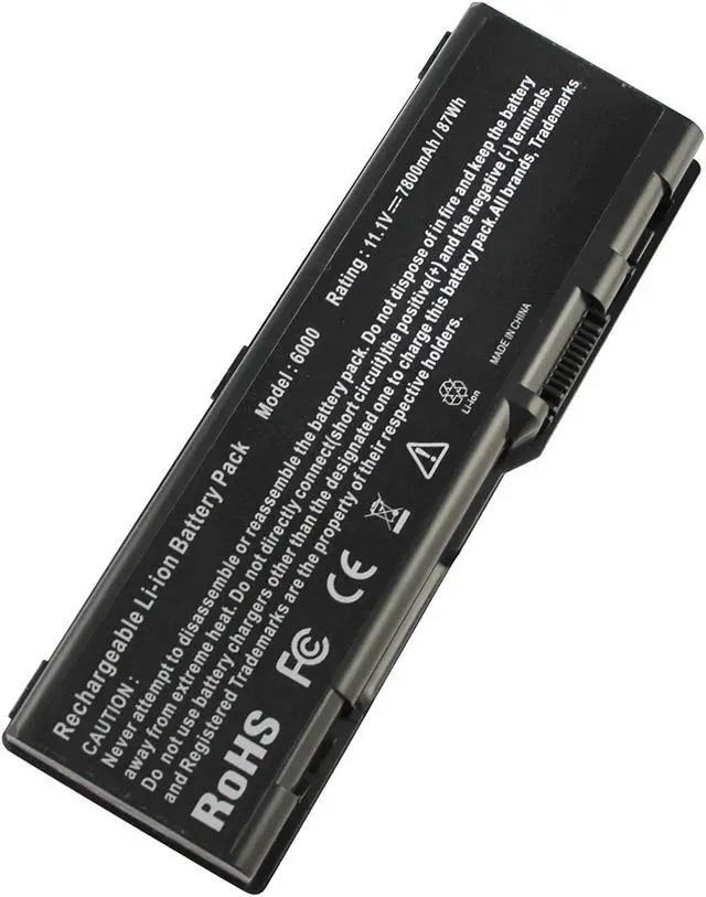 Main image of Futurebatt 7800mAh Extended 9Cell Laptop Battery for DELL INSPIRON 6000 9200 9300 9400 E1705, XPS M170, XPS M1710, XPS Gen 2, Precision M6300, Precision M90, p/n 310-6321 310-6322 312-0339 D5318 U4873