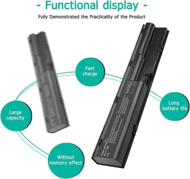 Alt view image 5 of 7 - PR06 PR09 Laptop Battery for HP Probook 4545s 4540s 4535s 4530s 4440s 4435s 4431s 4430s 4330s Series, fit for P/N QK646AA QK646UT 633733-1A1 633733-321 633805-001 650938-001 PR06 PR09