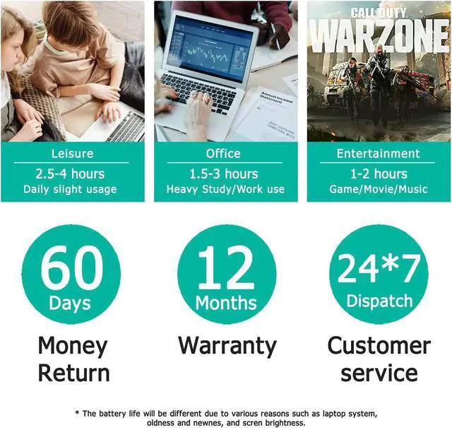 Alt view image 7 of 7 - PR06 PR09 Laptop Battery for HP Probook 4545s 4540s 4535s 4530s 4440s 4435s 4431s 4430s 4330s Series, fit for P/N QK646AA QK646UT 633733-1A1 633733-321 633805-001 650938-001 PR06 PR09