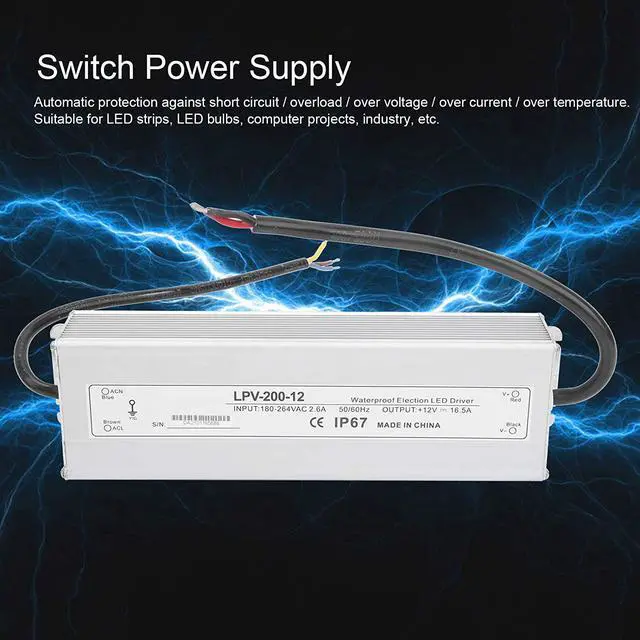 Alt view image 2 of 7 - Shopping Spree Power Supply, BERM Power Supply 100mvp-p for Computer Projects for LED Light Strips for Industry for LED Bulbs