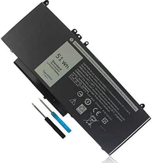 Main image of 7.4V 51Wh Type G5M10 Laptop Battery Compatible with Dell Latitude E5450 E5550 E5250 15.6 inch 8V5GX R9XM9 WYJC2 1KY05 080-854-0066 0WYJC2 451-BBLN Standard Rechargeable 4-Cell Li-Polymer Battery New