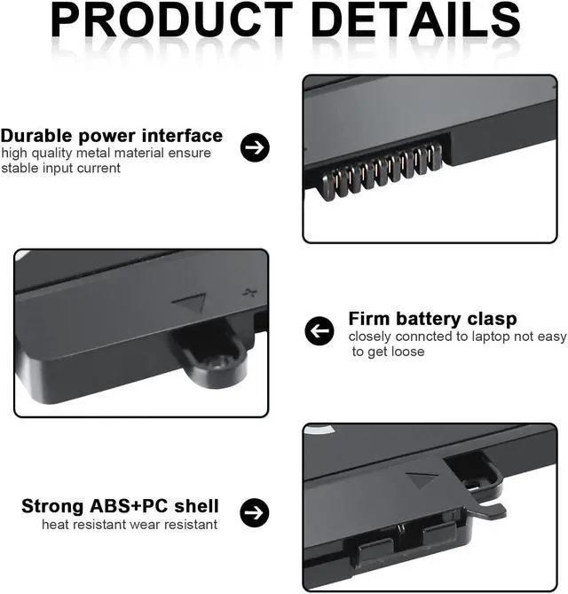 Alt view image 3 of 7 - IEFUU New GK5KY Battery for Dell Inspiron 11 3147 3148 3152 Series Inspiron 13 7353 7352 7347 7348 7359 7558 7568 Series Laptop Notebook Battery Fits Type 92NCT 4K8YH 04K8YH 092NCT