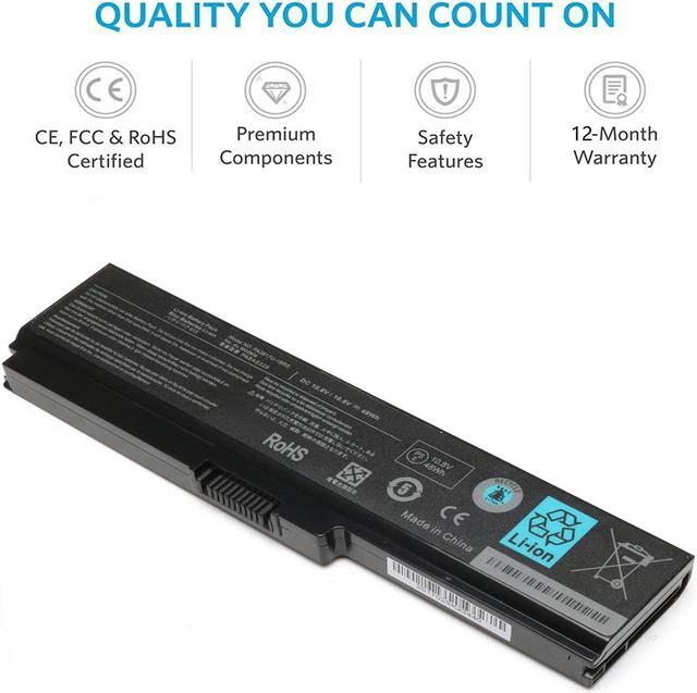 Alt view image 2 of 6 - PA3817U-1BRS Battery Compatible with Toshiba Satellite L755 L755D L775 L775D L745 L750 C655 C675 L645 L645D L655 L655D L675 L675D Laptop M645 P745 P755 P755 P775 A655