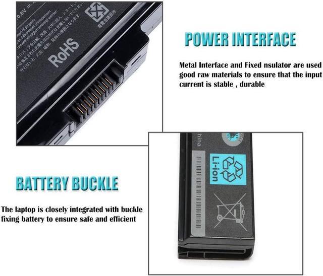 Alt view image 6 of 6 - PA3817U-1BRS Battery Compatible with Toshiba Satellite L755 L755D L775 L775D L745 L750 C655 C675 L645 L645D L655 L655D L675 L675D Laptop M645 P745 P755 P755 P775 A655