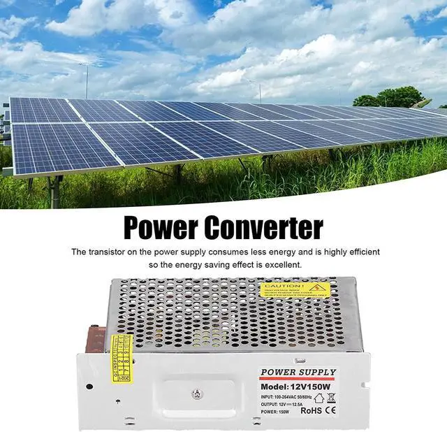 Alt view image 3 of 7 - LANTRO JS - YY-150-12 Regulated Switching Power Supply, 12V 150W 12.5A LED Security Monitoring for Electrical Equipment 160 x 98 x 50mm