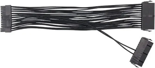 Alt view image 5 of 6 - WWWFZS 24 Pin 2-Way Dual PSU Power Supply Starting Cable for ATX Motherboard (30cm) for Mining(Color:3 PSU Cable)
