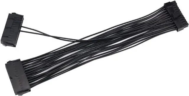 Alt view image 6 of 6 - WWWFZS 24 Pin 2-Way Dual PSU Power Supply Starting Cable for ATX Motherboard (30cm) for Mining(Color:3 PSU Cable)