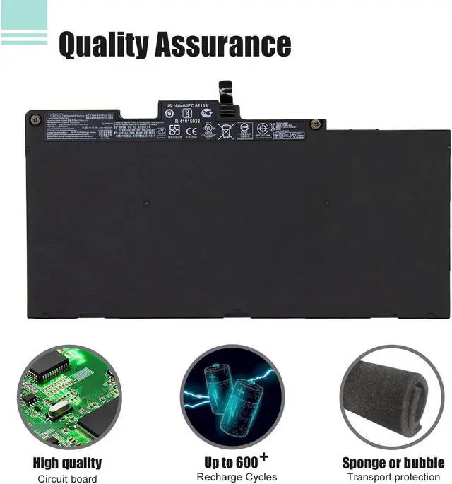 Alt view image 5 of 7 - BOWEIRUI Replacement Laptop Battery for Hp TA03XL (11.55V 51Wh) EliteBook 755 G4 840 G4 848 G4 850 Series HSTNN-IB7L 854047-1C1 854108-850 996QA101H TA03051XL HSTNN-172C-4 HSTNN-175C-5 HSTNN-I72C-4