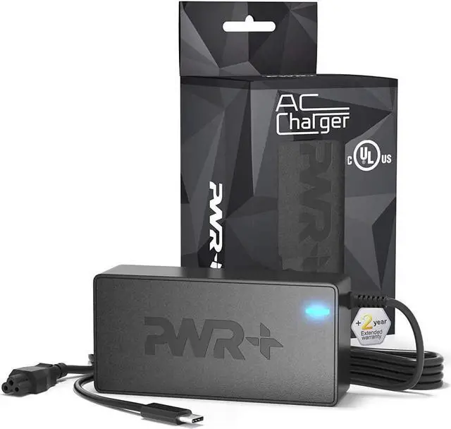 Alt view image 2 of 7 - USB-C Laptop Charger for LG Gram 14 15 16 17 Pro 2-in-1 - Extra Long Power Cord (UL Safety Certified)