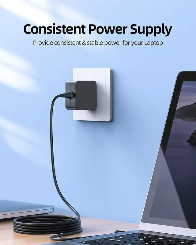 Alt view image 7 of 7 - 33W AC Charger Fit for Asus E510MA E510M E510 E210MA E210M E210 E510MA-RS06 Laptop Portable 7.5Ft Power Supply Adapter Cord