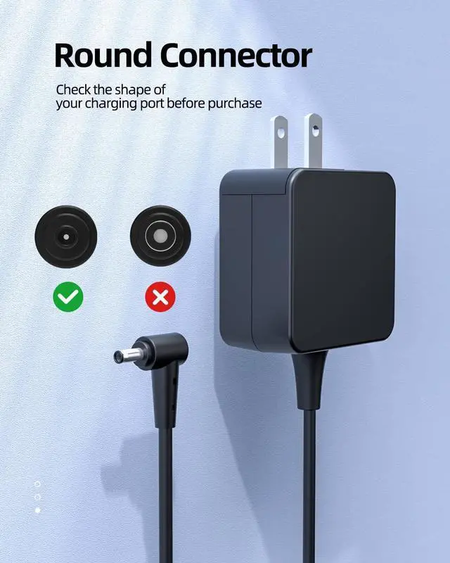 Alt view image 3 of 6 - 65W Charger Fit for Asus Vivobook Pro 14 16 X1402ZA X1402Z X1402 S1605 S1605P S1605PA S1605V S1605VA S3500 S3500Q S3500QC S1605PA-MB149W S1605VA-MB158W S3500QC-L1295W Laptop Power Supply Adapter Cord