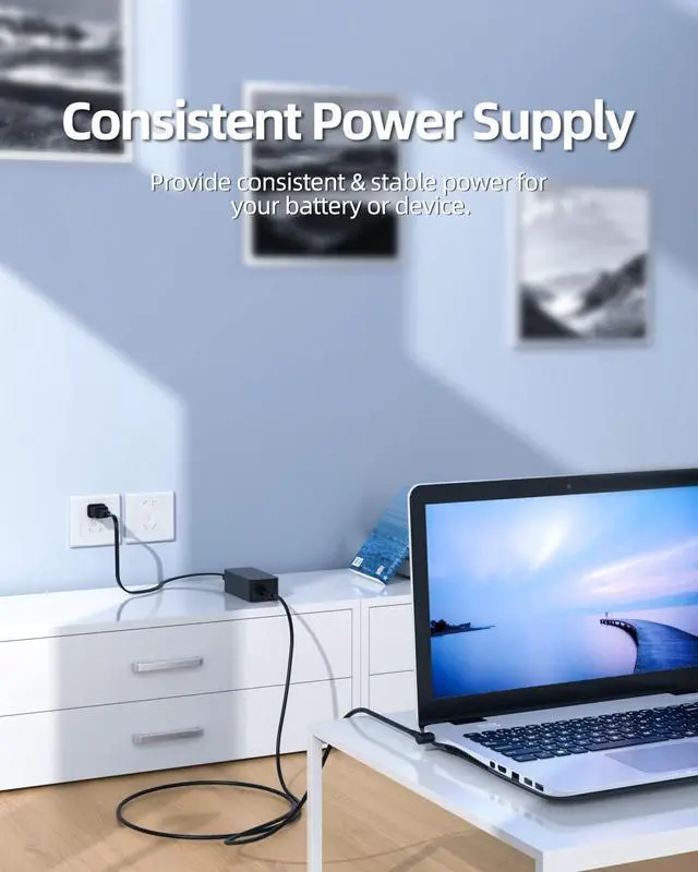 Alt view image 7 of 7 - AC Charger Fit for Asus Q505UA Q505U Q505 Q505UA-BI5T7 Laptop Power Supply Adapter Cord