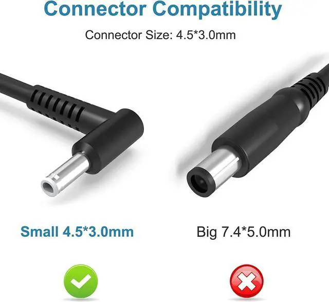 Alt view image 2 of 4 - 230W Small-Tip-4.5mm Charger for HP Omen 15 16 Gaming Laptop M41303-001 Power Supply Adapter Cord