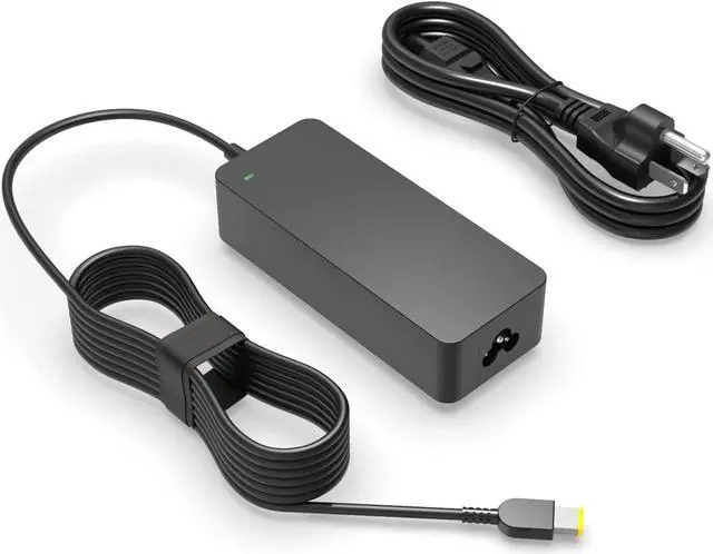 Main image of 90W 65W Charger for Lenovo Thinkcentre, Ideacentre AIO, Square-Tip, Tiny M90q M80q M75q M70q M920 M720 Neo 50q 50a 50s 30a Gen 1 2 3 4 5 Desktop Laptop Replacement