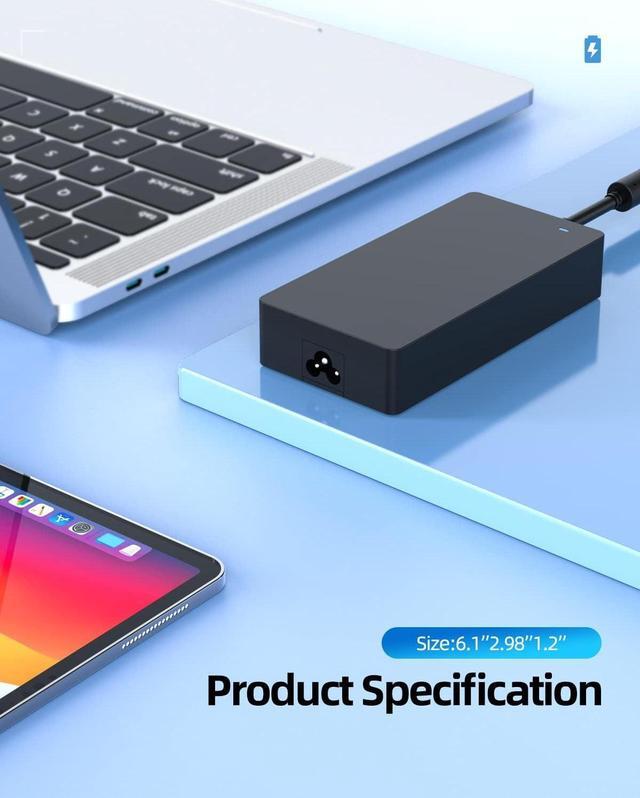 Alt view image 4 of 7 - 180W 130W Power Supply Fit for Dell Dock WD19 K20A001,Business Monitor Dock WD15 K17A001,Thunderbolt Dock WD19TB WD19TBS TB15 TB16 TB18DC K16A K16A001 AC Charger Adapter Cord UL Listed