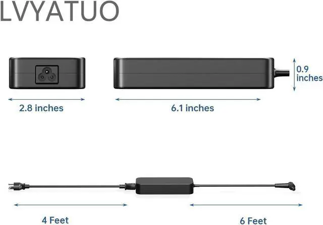 Alt view image 4 of 7 - 120W AC Adapter Compatible  Laptop Charge A15-120P1A PA-1121-28 ROG GL551J GL552VW GL553V GL752VW GL753VE N550JK N550JX ZX53VW FX53VD G56JK N56JR VivoBook Q550L X550 X750J X750JA Laptop