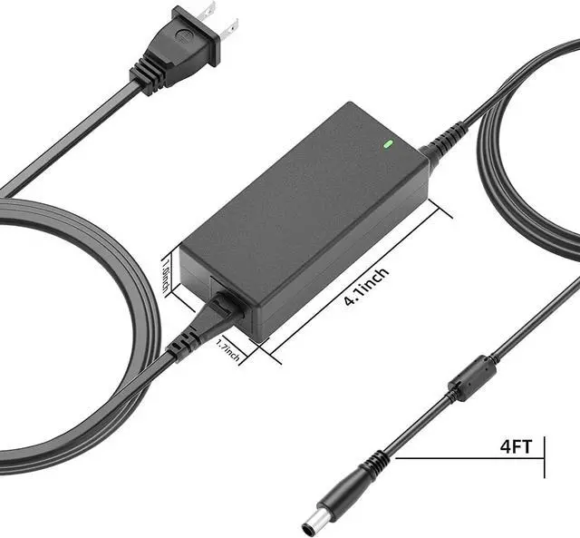 Alt view image 7 of 7 - Powseed Laptop Charger 65W AC Adapter replacing DELL Chromebook 11 3120 3180 3181 3189 Latitude 14 5404 E7450 E5430 E5440 E5450 E6420 E6430 Vostro 2520 3360 XPS 14 L421X PA-12 Dell notebook charger